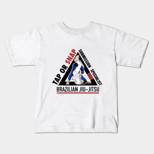 Brazilian Jiu-Jitsu Tap or Snap Design Kids T-Shirt